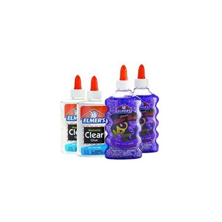 Set Kit De Inicio Para Slime Elmers Morado Brilloso 4 Piezas