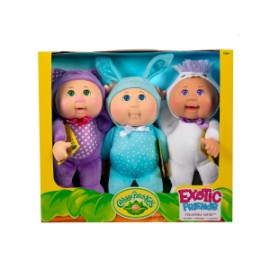 Cabbage Patch Kids Cuties Exotic Friends 3pz Blanco