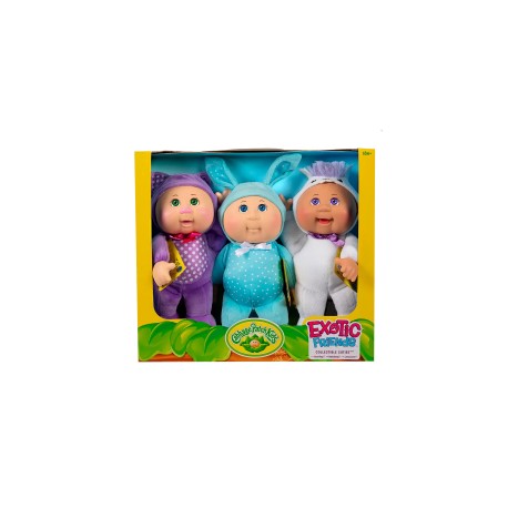 Cabbage Patch Kids Cuties Exotic Friends 3pz Blanco