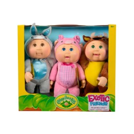 Cabbage Patch Kids Cuties Exotic Friends 3pz Gris