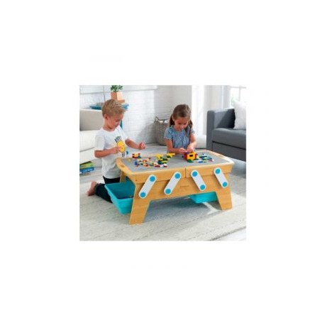 Mesa De Bloques Building Bricks Play N Store Kidkraft