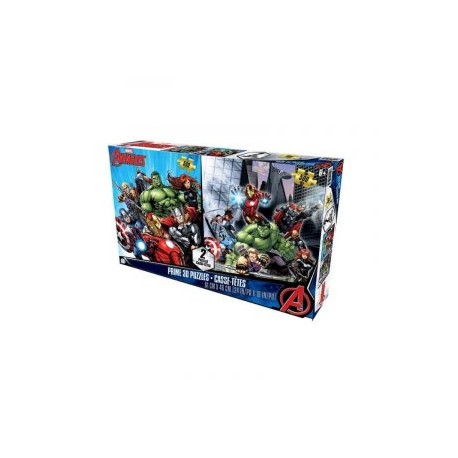 Rompecabezas 3d 500pz 2pz Avengers