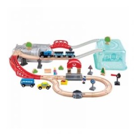 Set De Bloques Hape Tren En La Ciudad 50pz